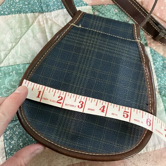 Vintage Esprit Mini Belt Bag Bum Bag Fanny Pack Crossbody Plaid 90s Grunge - Picture 11 of 13